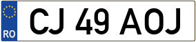 Truck License Plate
